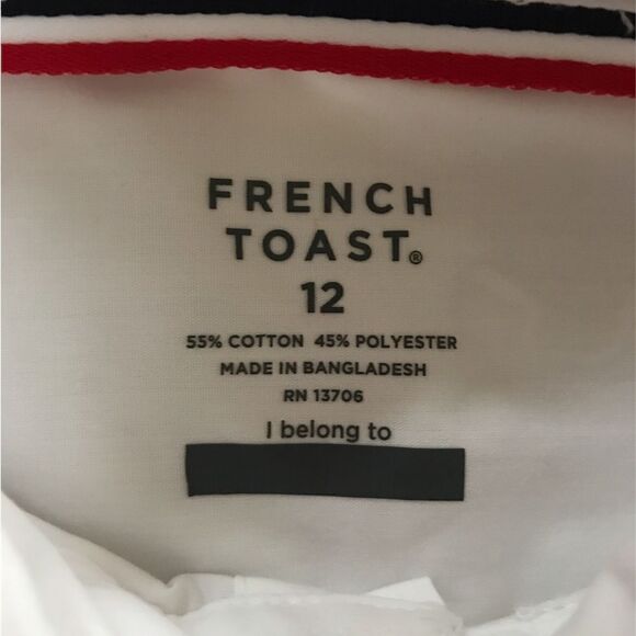 KIDS FRENCH TOAST SIZE 12 WHITE DRESS SHIRT! - Picture 6 of 6